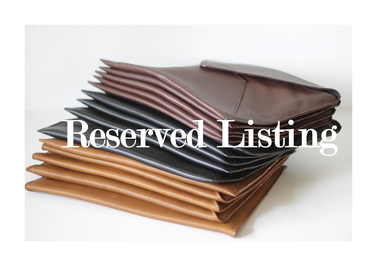 RESERVED for missyevelyn- Black Medium Zip-pouch with Gold-toned Zipper