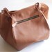 PANDORA- Leather Shoulder Bag in Tan