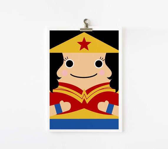 Wonder Woman 5x7 art print