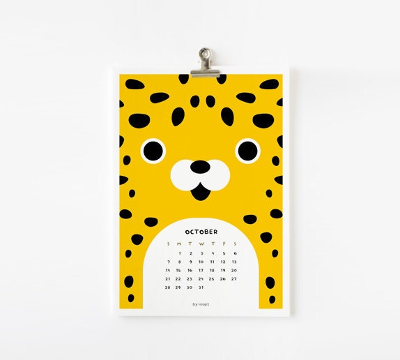 2012 Calendar, Cute Animal Printable