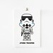 Cute Star wars art print 5 x 7 set of 6 (Set A)