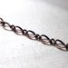 Copper Chain - Antique copper colored Delicate 5mm Price by Foot closed links