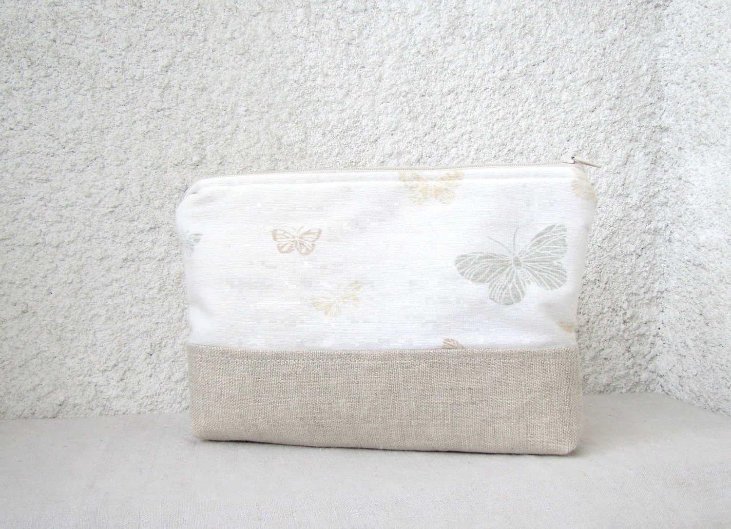 RESERVED for JENNIFER WHITE  - Clutch purse Cosmetic bag Zipper pouch