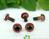 6mm Brown Safety Eyes / Plastic Eyes - 10 Pairs