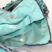 Turquoise flower crochet handbag, floral bag, shoulder bag, purse