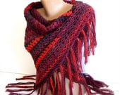 hand crocheted shawl, women fashion, stole,wrap, clothing, multicolor, spring trends, gift ideas