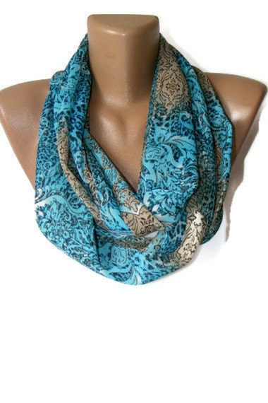 summer Fashion scarf,Loop scarf,Infinity scarf,floral ,chiffon fabric,soft,gift ideas,for woman,woman scarves,2012 fashion ,seno - seno