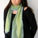 summer fashions,chiffon,colorful,unique,gift ideas,mothers day,stripes,green,blue,scarves,nylon-free,handmade gift scarf, 2012 trends,