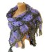 SALE gray violet shawl,women hand crocheted shawl,wool mohair,Fashion,2013 shawl trends,gift ideas for her,mom,soft warm,christmas for her