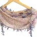 colorfull turkish yemeni scarf,floral,pink flowers with yarn lace,cotton fabric scarf,women scarves,for her,spring summer,gift ideas