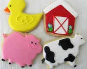 Farm Themed cookies 1 dozen