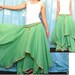 Circle Maxi Skirt Cotton Hippie Green Women Long Skirt / Maxi Dress/ Cocktail Bridesmaid Dress