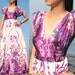 Purple Long Maxi Dress/ Bridesmaid Dress - Deep V Two Way Wear Long Evening Dress S M L