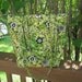 Insulated Lunch Bag/Tote - Quilted - Green, White and Black Floral
