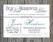 Printable Something Old Something New Something Borrowed Something Blue Bridal Shower Invitation Il_170x135