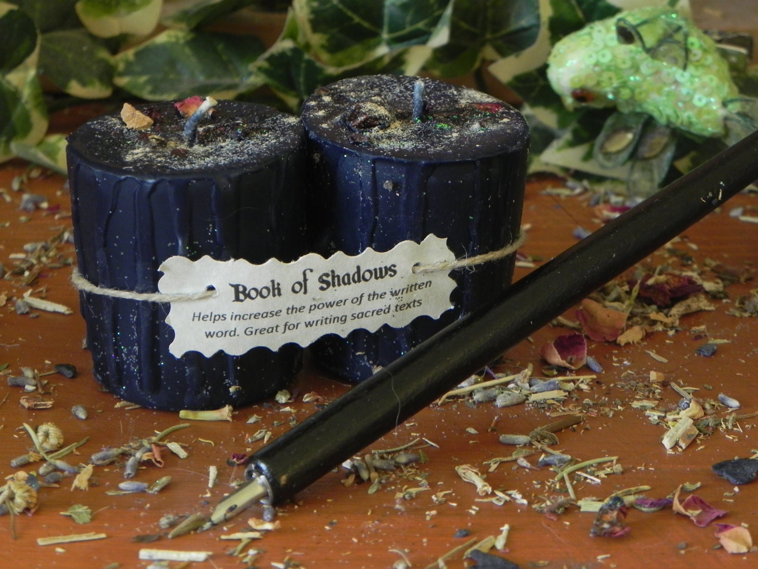 Magick Power Spell Votives - Book of Shadows, Psychism, Divination, Animal magick, Faerie Magick, Spirit Communication, Personal Power