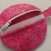 Earbud case keyring zipper pouch