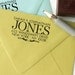 Custom return address stamp BIG SUR DESIGN with  wood handle