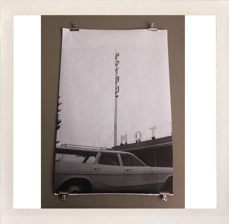 alturas, ca / large format halftone print / 24x36 black and white poster