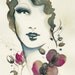 Lulù - Watercolor Portrait - Original painting - Beauty illustration