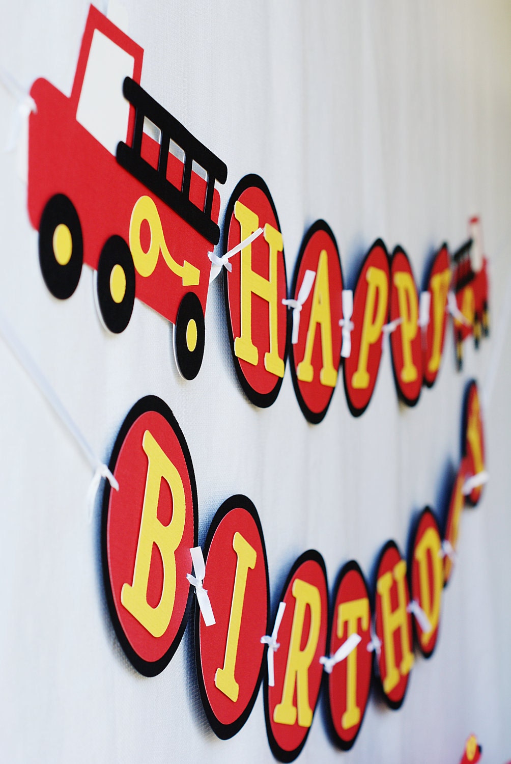 Sound the Alarm - Firetruck Birthday Banner Il_170x135