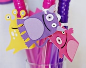 Our Little Lady Monster Favor Tags