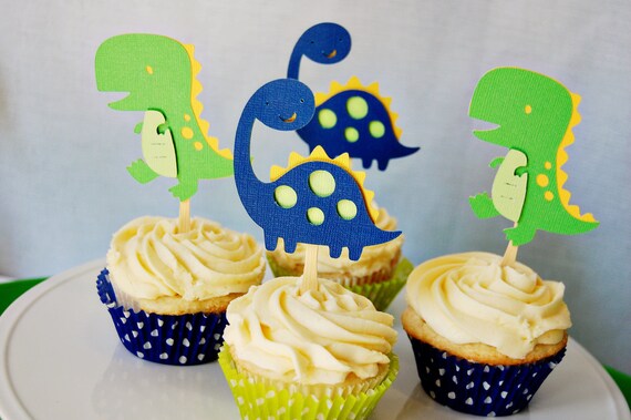 DinoROAR Cupcake Toppers for Boys Il_570xn