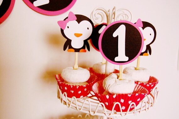 winter wONEderland Cupcake Toppers Il_570xn