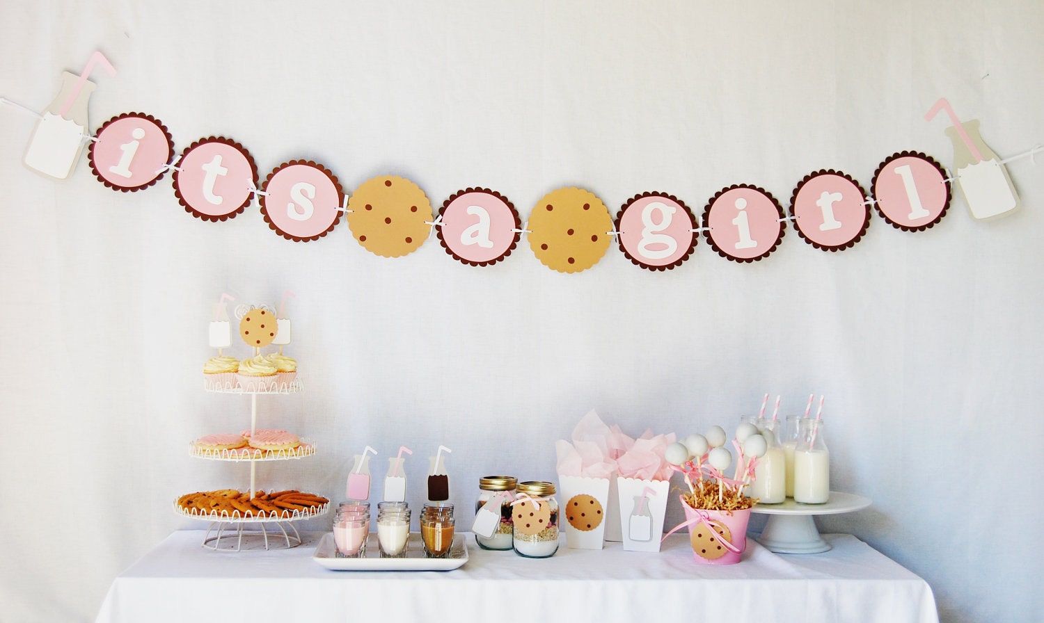 Yummy Cookies & Milk Favor Tags