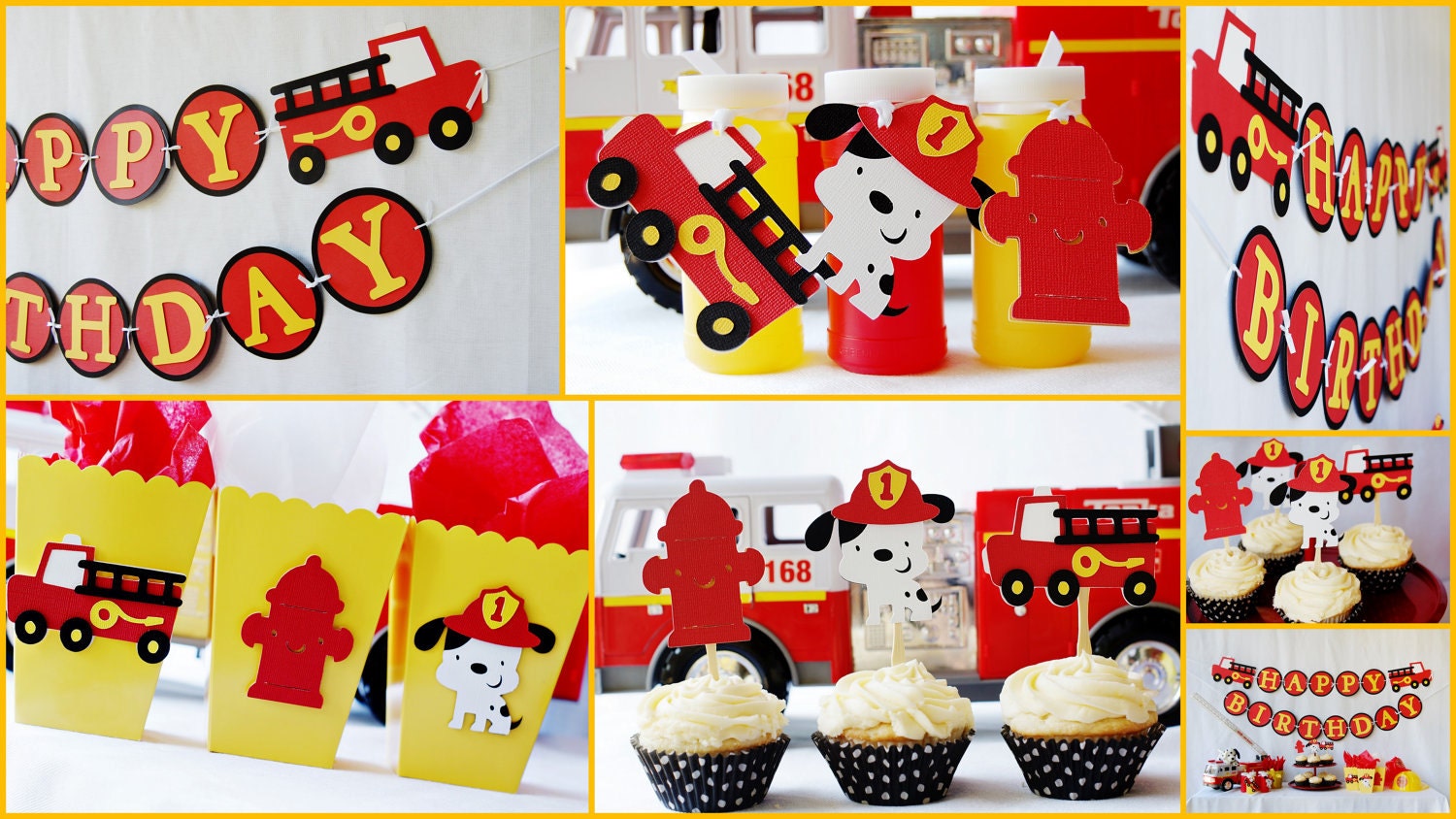 Sound the Alarm - Firetruck Birthday Party Package