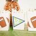 TOUCHDOWN Football Party Snack Boxes