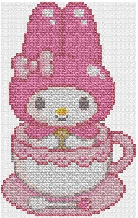 Sanrio My Melody Cross Stitch Pattern PDF By NostalgicLacquer