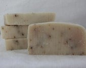 Coconut Lemongrass Soap w/Dried Lemongrass - All Natural - Cold Process Handmade Soap - Vegan Friendly