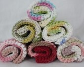 Crochet Ruffle Dishcloth - Pick any 4 of your Favorites - Handmade