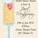 MIMOSA bridal shower brunch invitation - YOU PRINT - 2 to choose other options available
