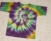 Tie dye shirt- Mardi Gras Special- Custom made in infant, toddler and youth sizes