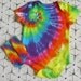 Tie Dye 3-6 month onsie and socks neon rainbow, 260