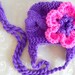 Newborn Baby Girl Hat - Hand Knitted Baby Hat - Baby Ear Flap Hat