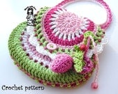 Crochet bag / purse "Garden scene collection"