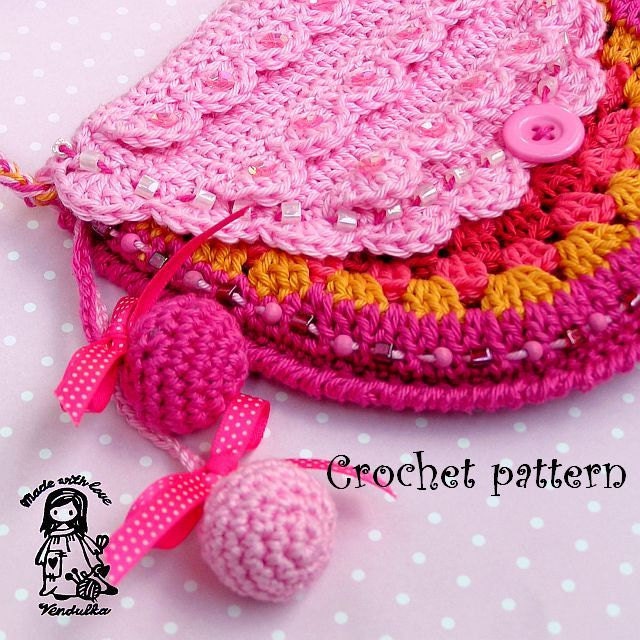 Crochet bag / purse pdf pattern " Mad about the colors" DIY