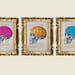 Pink brains- ORIGINAL ARTWORK Hand Painted Mixed Media on 1920 famous Parisien Magazine 'La Petit Illustration' xyz
