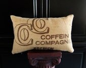 12 x 20 inch Designer Upcycled Burlap Pillow