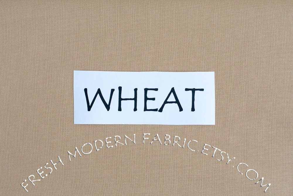 One Yard Wheat Kona Cotton Solid Fabric from Robert Kaufman