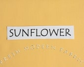 One Yard Sunflower Kona Cotton Solid Fabric from Robert Kaufman
