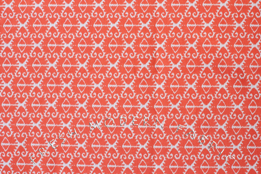 LAST PIECE Half Yard Spa Ikat in Coral, Spa Collection in Sorbet, Michael Miller Fabrics, 100% Cotton Fabric