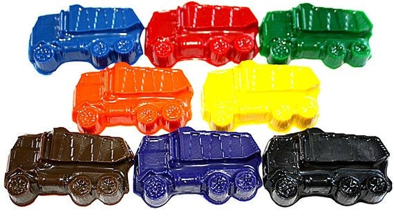 DUMP TRUCK - Construction - Crayon Party FAVORS - Doodle R Us