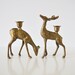 Brass Deer Candle Holders - Buck and Doe
