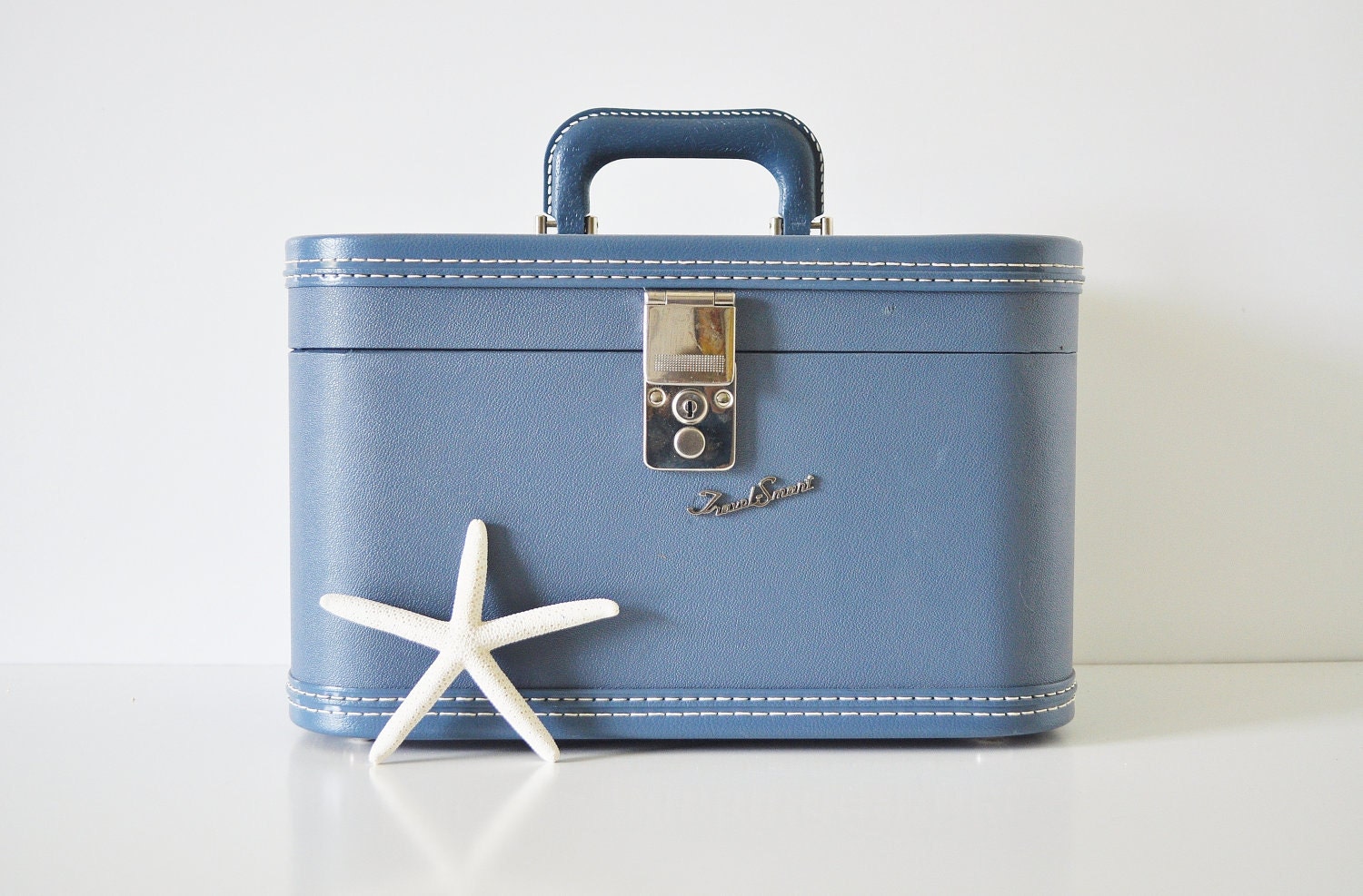 Blue Travel Smart Train Case