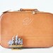 Caramel Colored Vinyl Suitcase