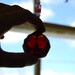 Crystal Suncatcher Extra Large 40mm Red Sphere (good feng shui)